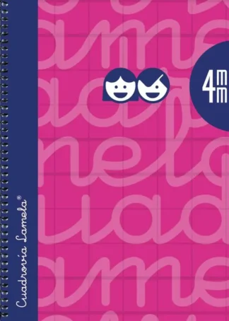 CUADERNO ESPIRAL 4º 80H 90G 4MM FUCSIA CUADROVIA EXTRADURA