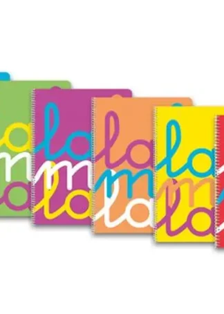 PACK 6 CUADERNO ESPIRAL Fº 80H 90G 4MM CUADROVIA PP SURTIDO