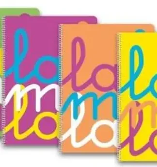 PACK 6 CUADERNO ESPIRAL 4º 80H 90G 5MM CUADROVIA PP SURTIDO