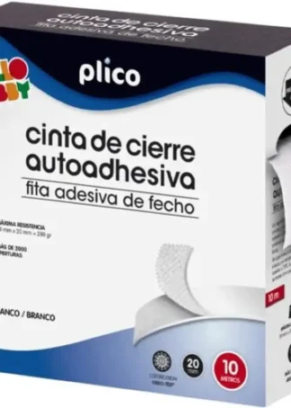 CREMALLERA TEXTIL AUTOADHESIVA 20MMX25M COLOR BLANCO