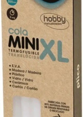 BLISTER 25 BARRITAS MINI XL COLA TERMOFUSIBLE 8MM. RECILADA