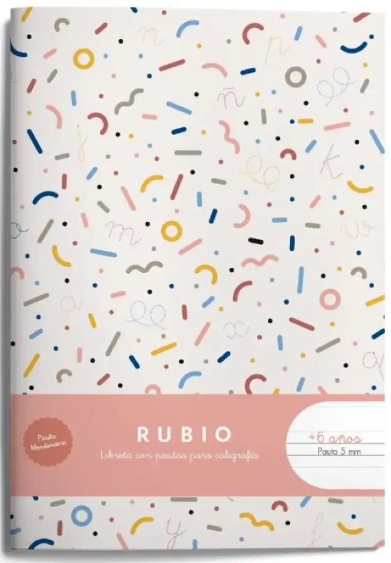 LIBRETA A5 44H 80G. PAUTA MONTESSORI 5MM. CON MARGEN