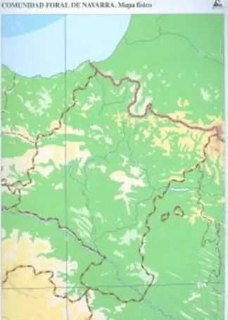 PAQ/50 MAPAS NAVARRA FISICO MUDOS