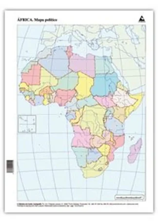 PAQ/50 MAPAS AFRICA POLITICO MUDOS
