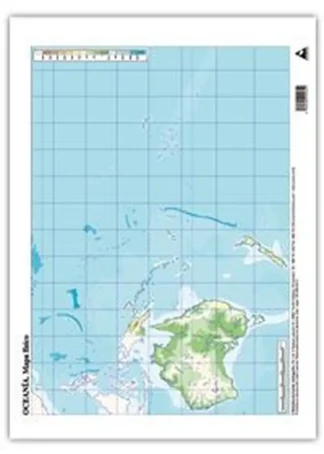 PAQ/50 MAPAS OCEANIA FISICO MUDOS