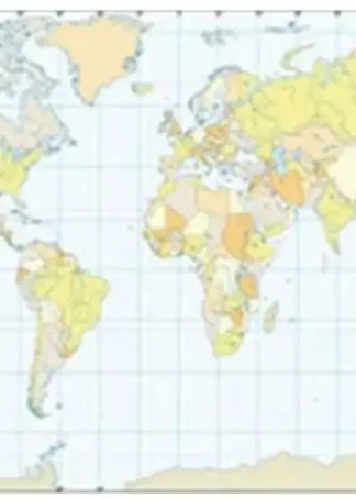 PAQ/50 MAPAS PLANISFERIO A3 POLITICO MUDOS