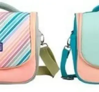 BOLSA ISOTERMICA PORTA ALIMENTOS COLORBLOCK 25X16X22 AZUL