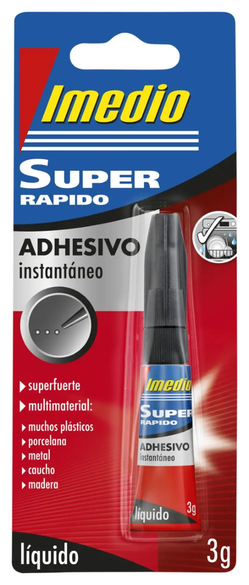 BLISTER TUBO PEGAMENTO SUPER RAPIDO 3 G. IMEDIO