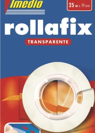 CINTA ADHESIVA ROLLAFIX TRANSPARENTE 19MMX25M