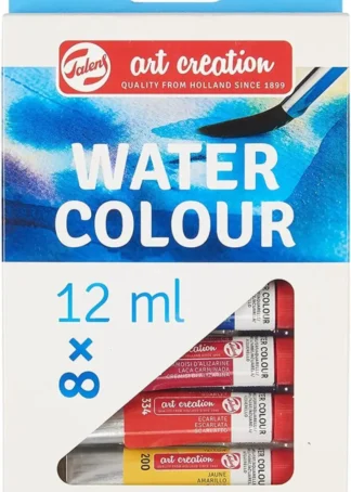 ESTUCHE 8 TUBOS ACUARELA 12 ML ART CREATION COLORES SURTIDO