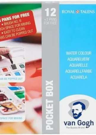 ESTUCHE 12 PASTILLAS ACUARELA VAN GOGH POCKET BOX