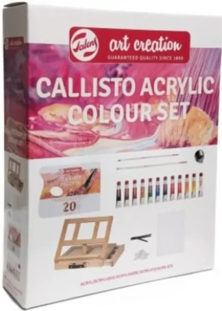 SET DE CABALLETE CALLISTO CON PINTURA ACRILICA