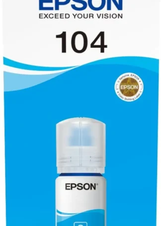 CARTUCHO TINTA ORIGINAL EPSON CIAN Nº104 ECOTANK C13T00P240