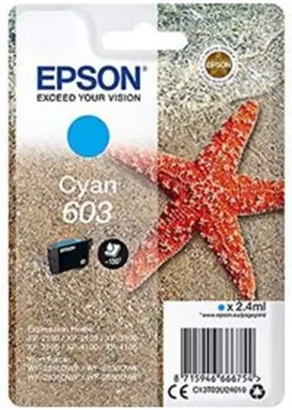 CARTUCHO TINTA ORIGINAL EPSON CIAN 603 C13T03U24010