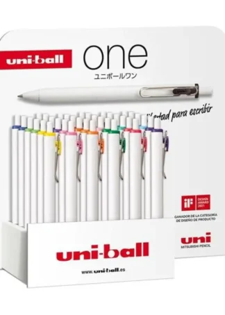 EXP 48 BOLIGRAFO UNI-BALL ONE UMN-S 0,7MM COLORES SURTIDOS