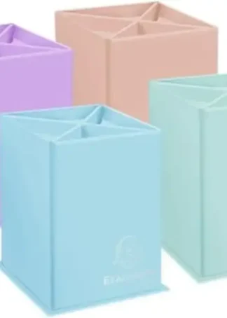 CUBILETE SOBREMESA CARTON FORRADO COLROES PASTEL SURTIDOS