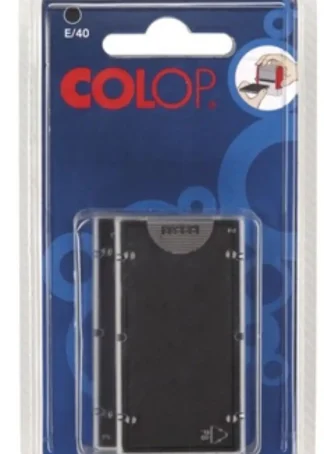 BLISTER 2 ALMOHADILLAS E20 NEGRO COLOP