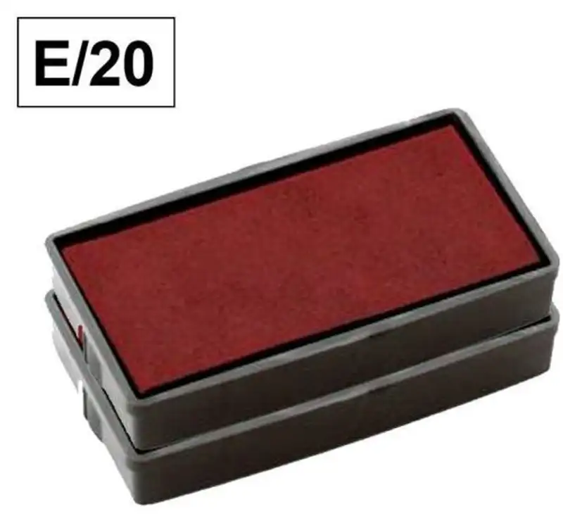 PAQ/2 ALMOHADILLA E20 PARA SELLO PRINTER 20 ROJO