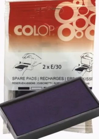 BLISTER 2 ALMOHADILLAS E30 AZUL COLOP