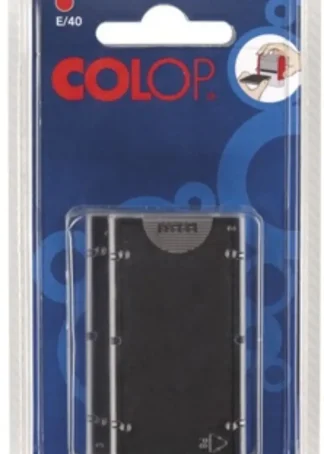 BLISTER 2 ALMOHADILLAS E60 ROJO COLOP