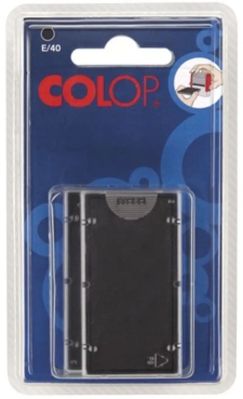 BLISTER 2 ALMOHADILLAS E60 NEGRO COLOP