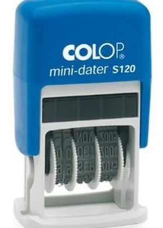 SELLO FECHADOR 4MM ENTINTADO AUTOMATICO AZUL S120