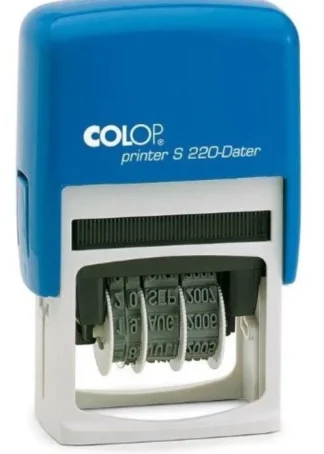 SELLO FECHADOR AUTOMATICO S220 4MM TINTA AZUL