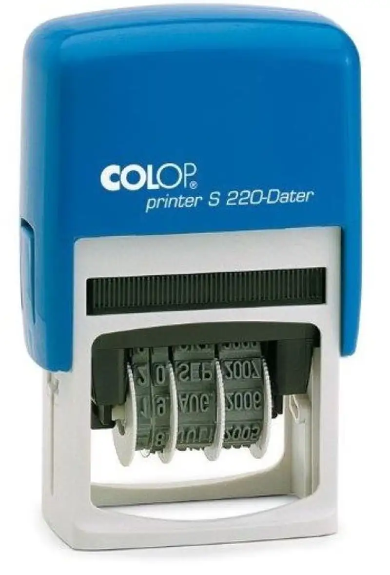 SELLO FECHADOR AUTOMATICO S220 4MM TINTA AZUL