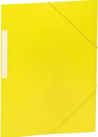 PAQ/10 CARPETAS GOMAS SOLAPAS Fº AMARILLO PP OPACA CARCHIVO