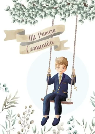 LIBRO COMUNION NIÑO COLUMPIO + AURICULARES