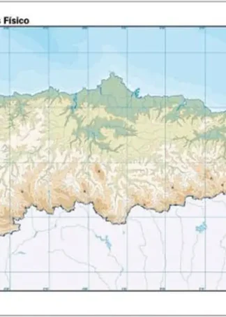 PAQ/50 MAPAS ASTURIAS FISICO MUDOS