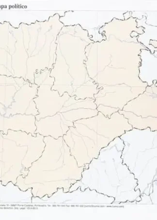 PAQ/50 MAPAS CASTILLA-LEON POLITICO MUDOS