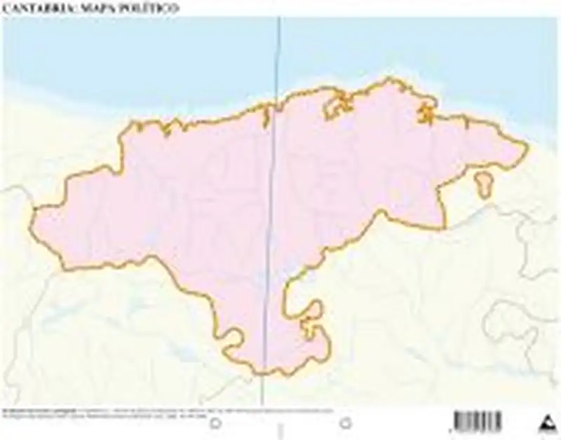 PAQ/50 MAPAS CANTABRIA POLITICO MUDOS