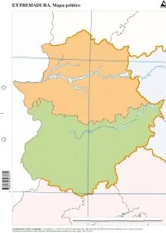 PAQ/50 MAPAS EXTREMADURA POLITICO MUDOS