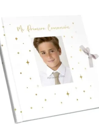LIBRO FOTOS COMUNION HOLOGRÁFICO NIÑO