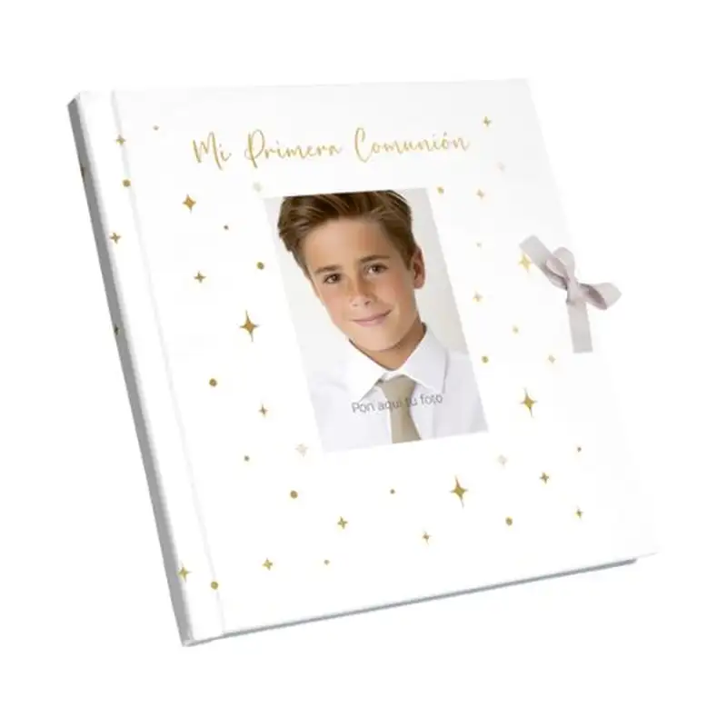 LIBRO FOTOS COMUNION HOLOGRÁFICO NIÑO