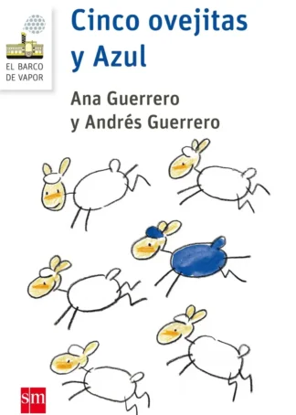 CINCO OVEJITAS Y AZUL